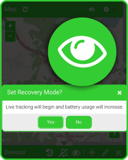 Blipbr gps easyily set recovery mode for real-time tracking